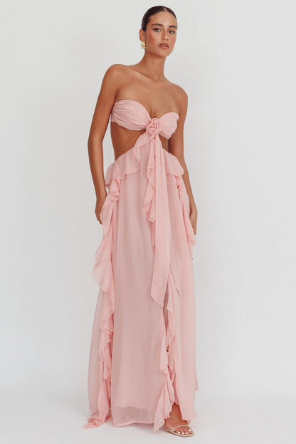 Santiago Ruffle Maxi Blush